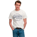 Superdry Vintage Logo Classic kurzarm-T-shirt – Creme