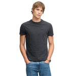 Superdry Essential Company Logo kurzarm-T-shirt – Schwarz meliert