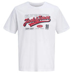 Jack & Jones Logo kurzarm-T-shirt – Weiß