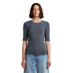 G-Star Washed A Line Slim Fit kurzarm-T-shirt