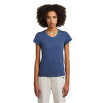 G-Star Overdyed Eyben kurzarm-T-shirt mit v-ausschnitt – Blau