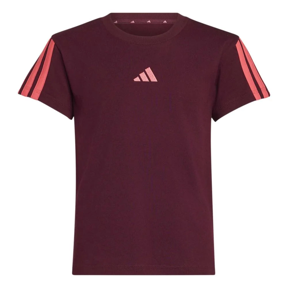 adidas Kinder Essentials kurzarm-T-shirt – Weinrot
