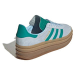 adidas Originals Gazelle Bold sportschuhe – Himmelblau/Grün/Gold metallic