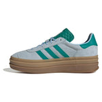 adidas Originals Gazelle Bold sportschuhe – Himmelblau/Grün/Gold metallic