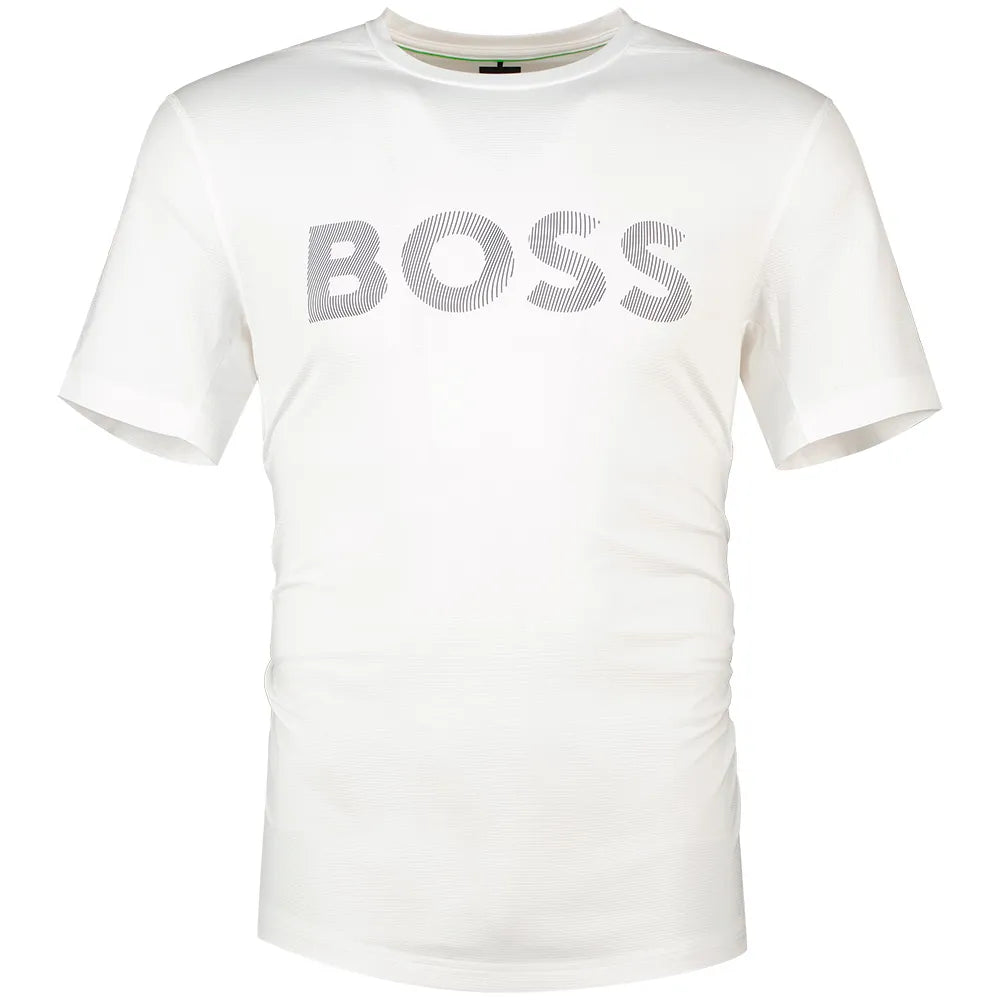 BOSS Active Logo 10280182 GREEN kurzarm-T-shirt
