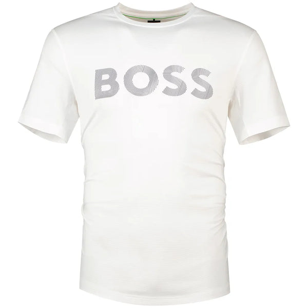 BOSS Active Logo 10280182 GREEN kurzarm-T-shirt