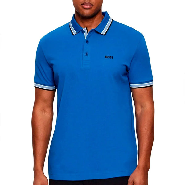 BOSS Paddy 10241663 GREEN kurzarm-poloshirt