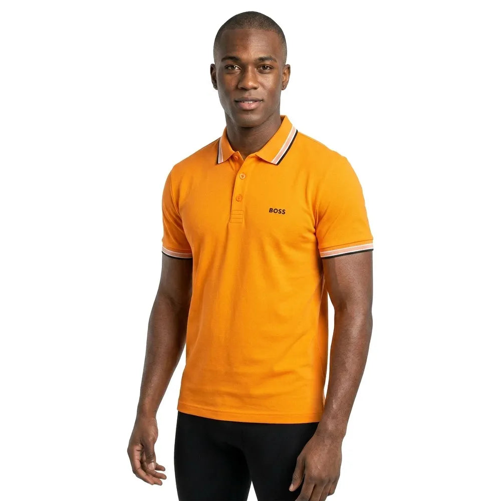 BOSS Paddy 10241663 GREEN kurzarm-poloshirt