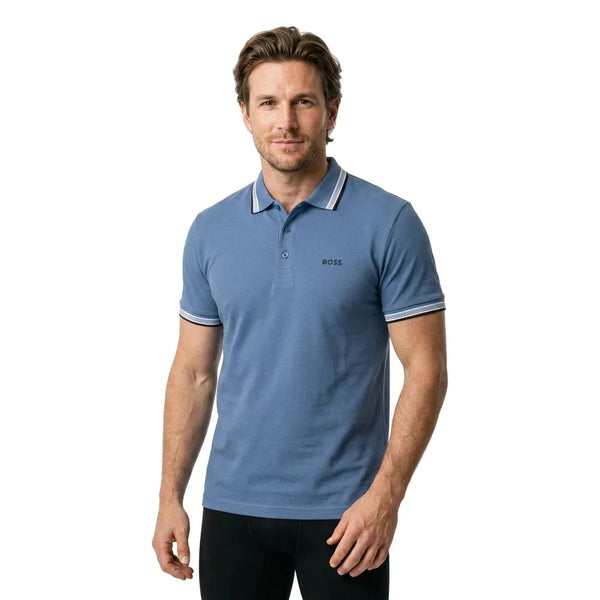 BOSS Paddy 10241663 GREEN kurzarm-poloshirt
