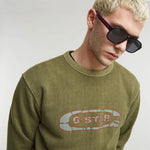 G-Star Destroyed G Logo Washed sweatshirt