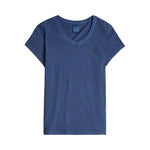 G-Star Overdyed Eyben kurzarm-T-shirt mit v-ausschnitt – Blau