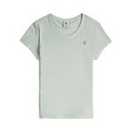 G-Star Overdyed Eyben kurzarm-T-shirt mit v-ausschnitt – Blassgrün