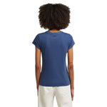 G-Star Overdyed Eyben kurzarm-T-shirt mit v-ausschnitt – Blau