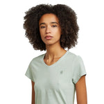 G-Star Overdyed Eyben kurzarm-T-shirt mit v-ausschnitt – Blassgrün
