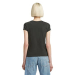 G-Star Overdyed Eyben Slim 2.0 kurzarm-T-shirt mit v-ausschnitt – Grau