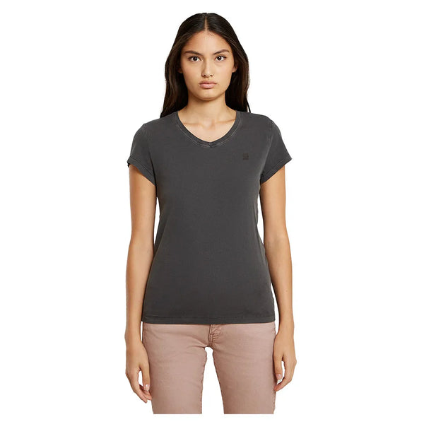 G-Star Overdyed Eyben Slim 2.0 kurzarm-T-shirt mit v-ausschnitt