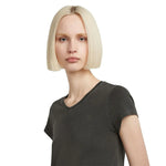 G-Star Overdyed Eyben Slim 2.0 kurzarm-T-shirt mit v-ausschnitt – Grau