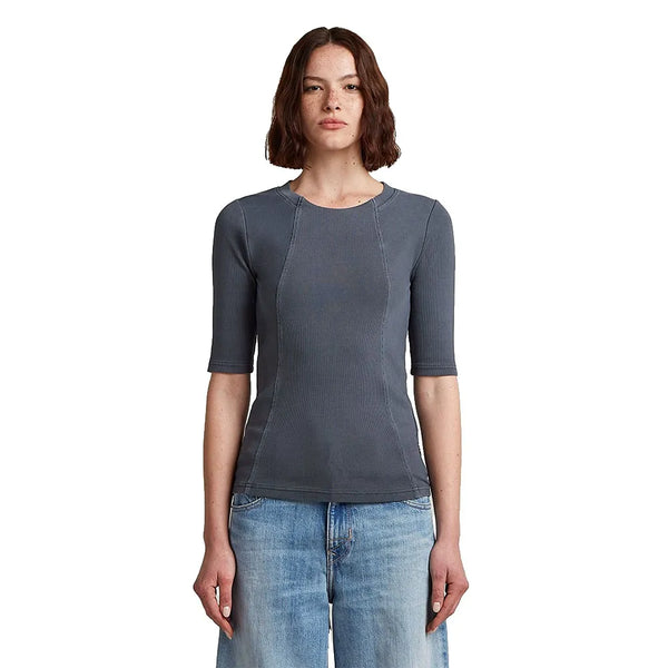G-Star Washed A Line Slim Fit kurzarm-T-shirt