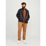 Jack & Jones Dylan Clean Plus Size lederjacke