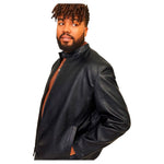 Jack & Jones Dylan Clean Plus Size lederjacke