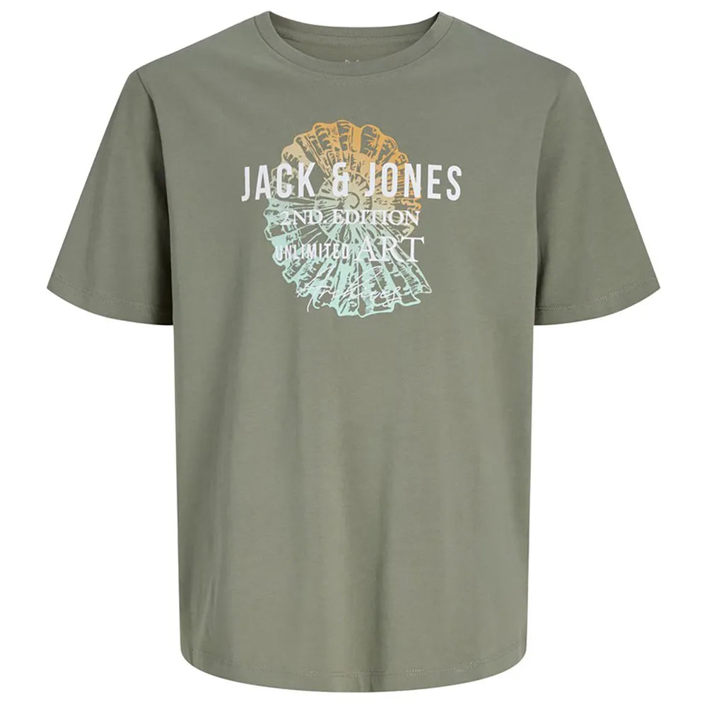 Jack & Jones Gradient Print kurzarm-T-shirt – Grün