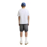 Jack & Jones Gradient Print kurzarm-T-shirt – Reinweiß