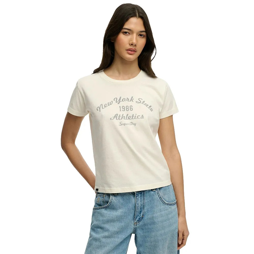 Superdry Athletic Essential Fitted Graphic kurzarm-T-shirt
