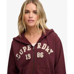 Superdry Athletic Essentials Relaxed Crop Reißverschlusspullover