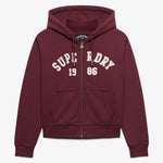 Superdry Athletic Essentials Relaxed Crop Reißverschlusspullover