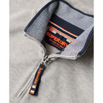 Superdry Core Pique Henley halbreißverschluss-sweatshirt