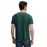 Superdry Cotton Classic Linen Pocket kurzarm-T-shirt – Smaragdgrün