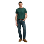 Superdry Cotton Classic Linen Pocket kurzarm-T-shirt – Smaragdgrün