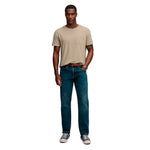 Superdry Cotton Classic Linen Pocket kurzarm-T-shirt – Creme