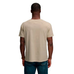 Superdry Cotton Classic Linen Pocket kurzarm-T-shirt – Creme