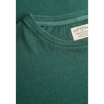 Superdry Cotton Classic Linen Pocket kurzarm-T-shirt – Smaragdgrün