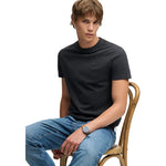 Superdry Essential Company Logo kurzarm-T-shirt – Schwarz meliert