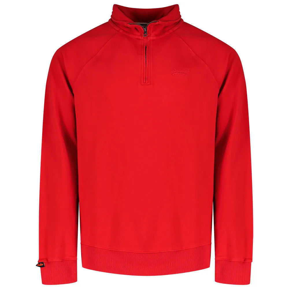 Superdry Essential Logo halbreißverschluss-sweatshirt