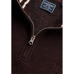 Superdry Essential Serif Logo halbreißverschluss-sweatshirt