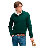 Superdry Essential Serif Logo halbreißverschluss-sweatshirt