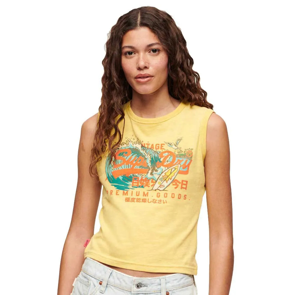 Superdry La Graphic ärmelloses T-shirt