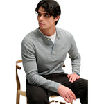 Superdry Mini Slub Waffle Grandad pullover