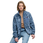 Superdry Outdoor Printed Fleece Reißverschlusspullover