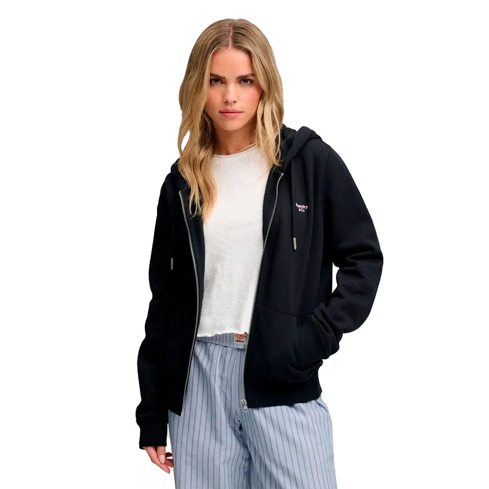 Superdry Signature Embroidered Reißverschlusspullover