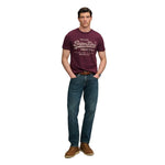 Superdry Vintage Logo Classic kurzarm-T-shirt – Portweinrot
