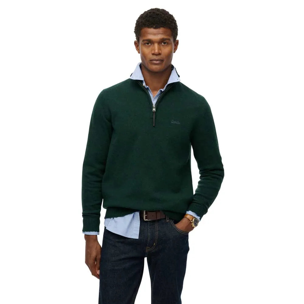 Superdry Wool Blend Halbzippullover